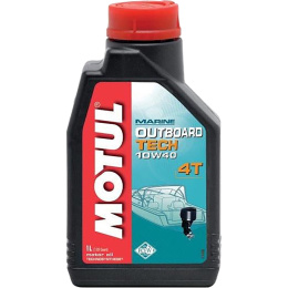 Масло 10W40 1л Motul Outboard Tech 4T полусинт (106397)